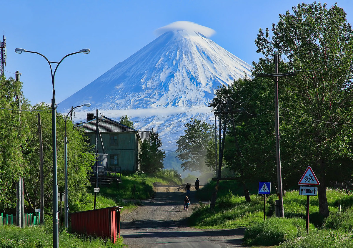 В Петропавловске-Камчатском вулкан Ключевской