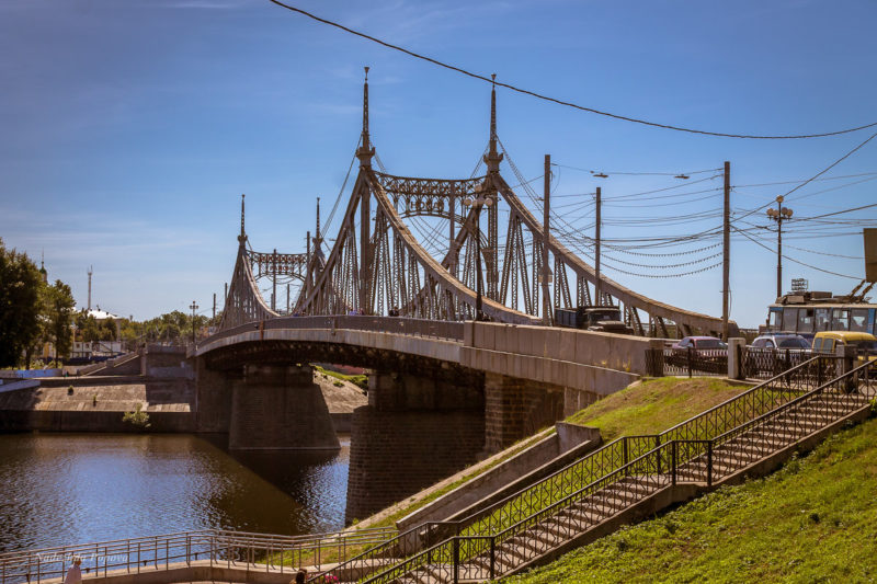 Староволжский мост в твери фото